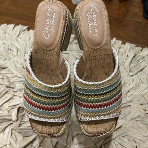 Multicolored slides by Sam Edelman NWOT